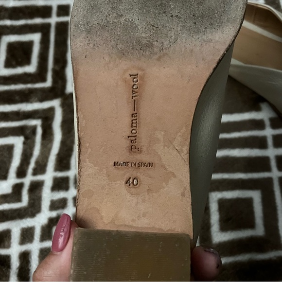Paloma Wool Singapur Mules in Ecru Leather Size EU 40 - Picture 10 of 10